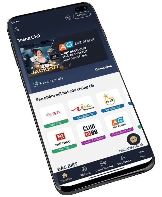 Giao diện người dùng thân thiện của ứng dụng FSBET trên điện thoại di động